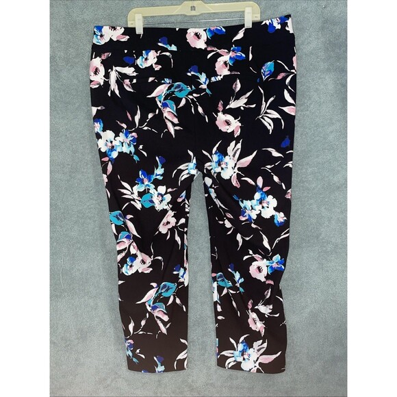 Lane Bryant Pants Womens 22R Ankle Pants The Allie Floral Elastic Waist Ankle - Picture 9 of 10